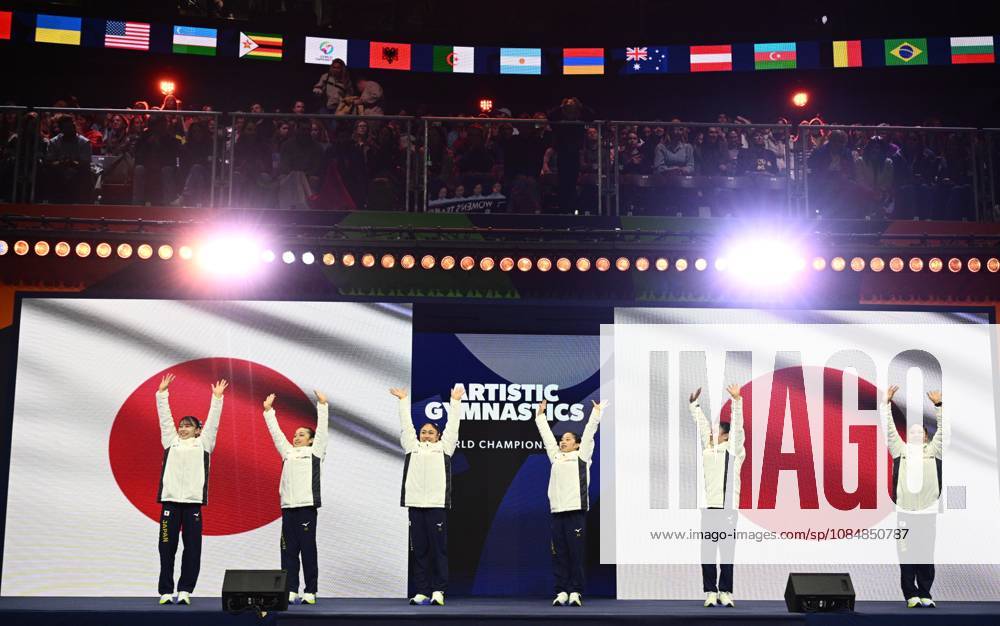 Netherlands Artistic Gymnastics World Championships 9270047 21.10.2026 Japan s athletes are seen before the women s team final at the 2026 World Artistic Gymnastics Championships in Rotterdam, the Netherlands. Alexey Filippov Sputnik Rotterdam Netherlands