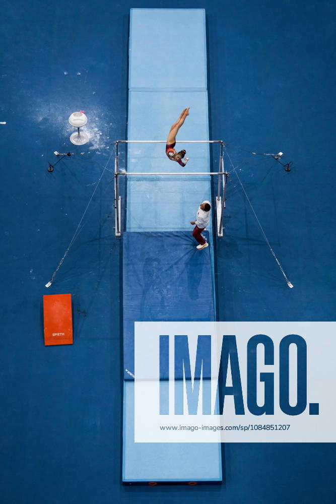 2026 Artistic Gymnastics World Championships, Day 5, Women’s Team Final, October 21, 2026: Qiyuan Qiu of China competes on the uneven bars during the women’s team final on day five of the 2026 Artistic Gymnastics World Championships on October 21, 2026 in Rotterdam. Photo by Joel Marklund, BILDBYRÅN, code JM JM0863 bbeng artistic gymnastics artistic gymnastics gymnastics world championships world championships artistic gymnastics world championships final team final women’s team final