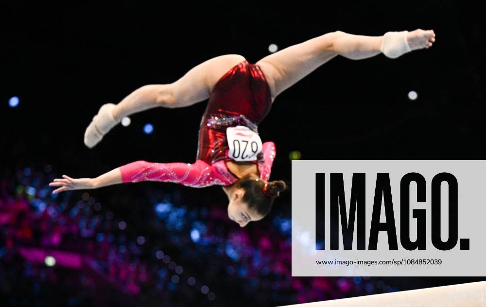 Netherlands Artistic Gymnastics World Championships 9270092 21.10.2026 Liudmila Roshchina of Team World Gymnastics Neutral Athletes 2 competes on the balance beam during the women s team final at the 2026 World Artistic Gymnastics Championships in Rotterdam, the Netherlands. Alexey Filippov Sputnik Rotterdam Netherlands