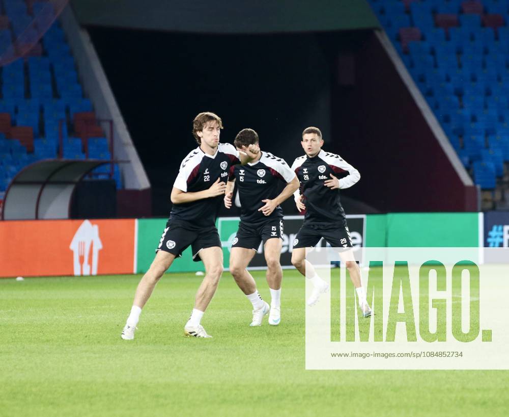 Ahead of Trabzonspor v Hearts - UEFA Conference League TRABZON, TURKIYE - OCTOBER 21: Players of Hearts attend training session ahead of Papara Park Stadium ahead of their upcoming UEFA Conference League football match against Trabzonspor, in Trabzon, Turkiye on October 21, 2026. Enes Sansar Anadolu Trabzon Turkey. Editorial use only. Please get in touch for any other usage.