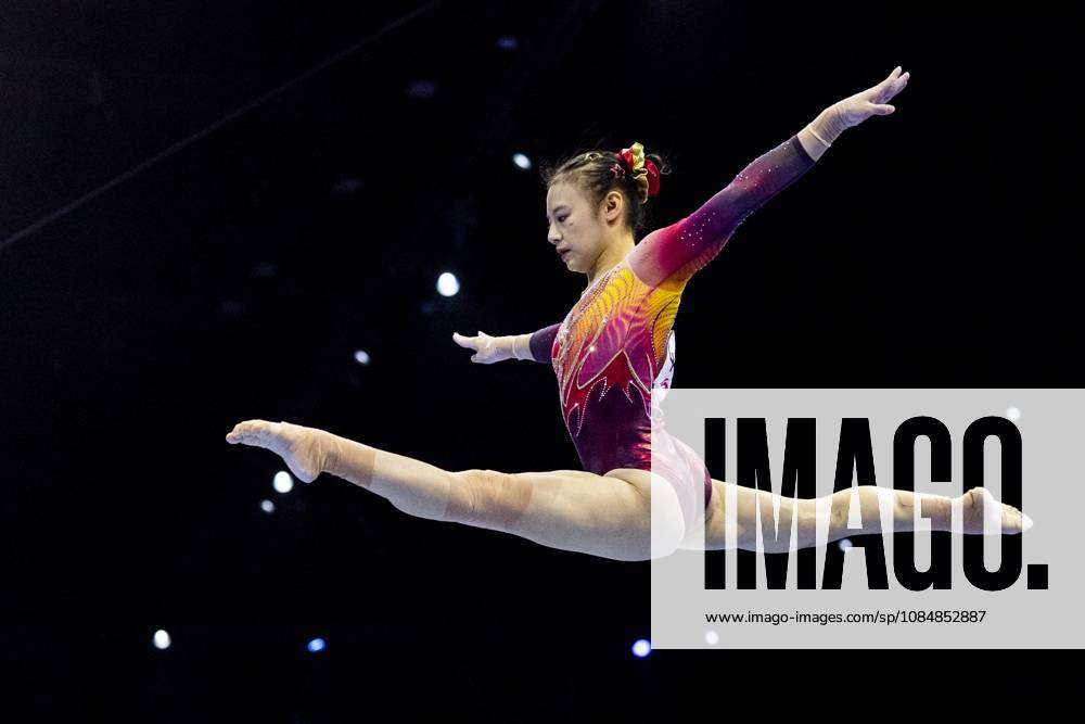 ROTTERDAM - Qiyuan Qiu (China) during the team final at the World Gymnastics Championships in Rotterdam Ahoy. IRIS VAN DEN BROEK ANP ANPxSportx IVx 573185349 originalFilename: 573185349