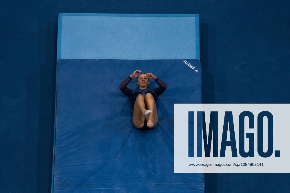 2026 Artistic Gymnastics World Championships, Day 5, Women’s Team Final, October 21, 2026: Dulcy Caylor of the United States falls after competing on the balance beam during the women’s team final on day five of the 2026 Artistic Gymnastics World Championships on October 21, 2026 in Rotterdam. Photo by Joel Marklund, BILDBYRÅN, code JM JM0863 bbeng artistic gymnastics artistic gymnastics gymnastics world championships world championships artistic gymnastics world championships final team final women’s team final