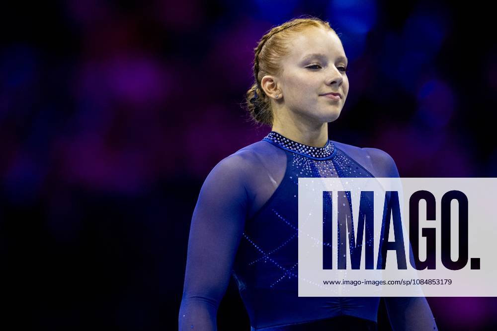 ROTTERDAM - Dulcy Taylor (USA) during the team final at the World Gymnastics Championships in Rotterdam Ahoy. IRIS VAN DEN BROEK ANP ANPxSportx IVx 573185903 originalFilename: 573185903