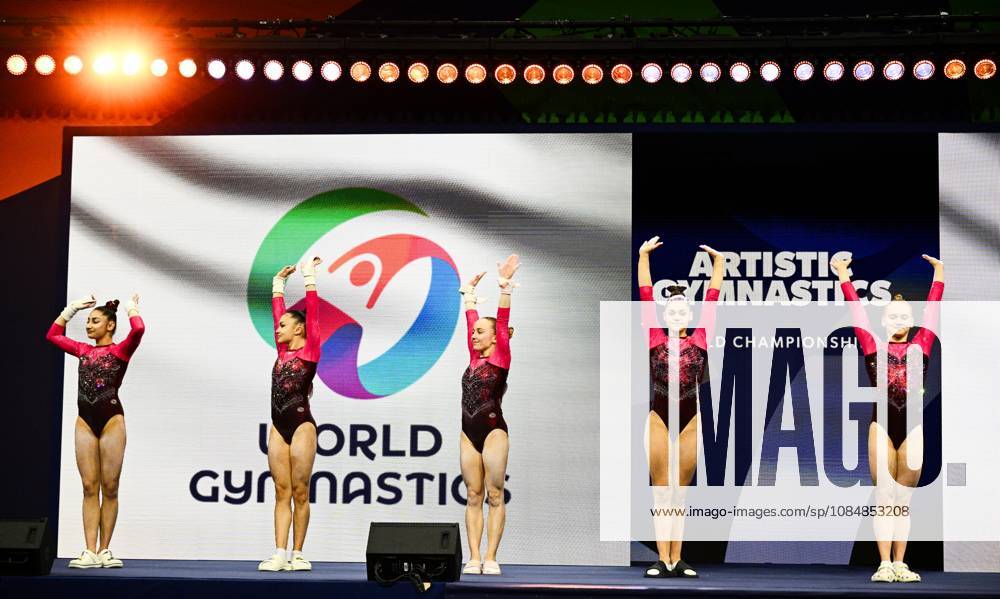 Netherlands Artistic Gymnastics World Championships 9270121 21.10.2026 Athletes of Team World Gymnastics Neutral Athletes 2 are seen before the women s team final at the 2026 World Artistic Gymnastics Championships in Rotterdam, the Netherlands. Alexey Filippov Sputnik Rotterdam Netherlands