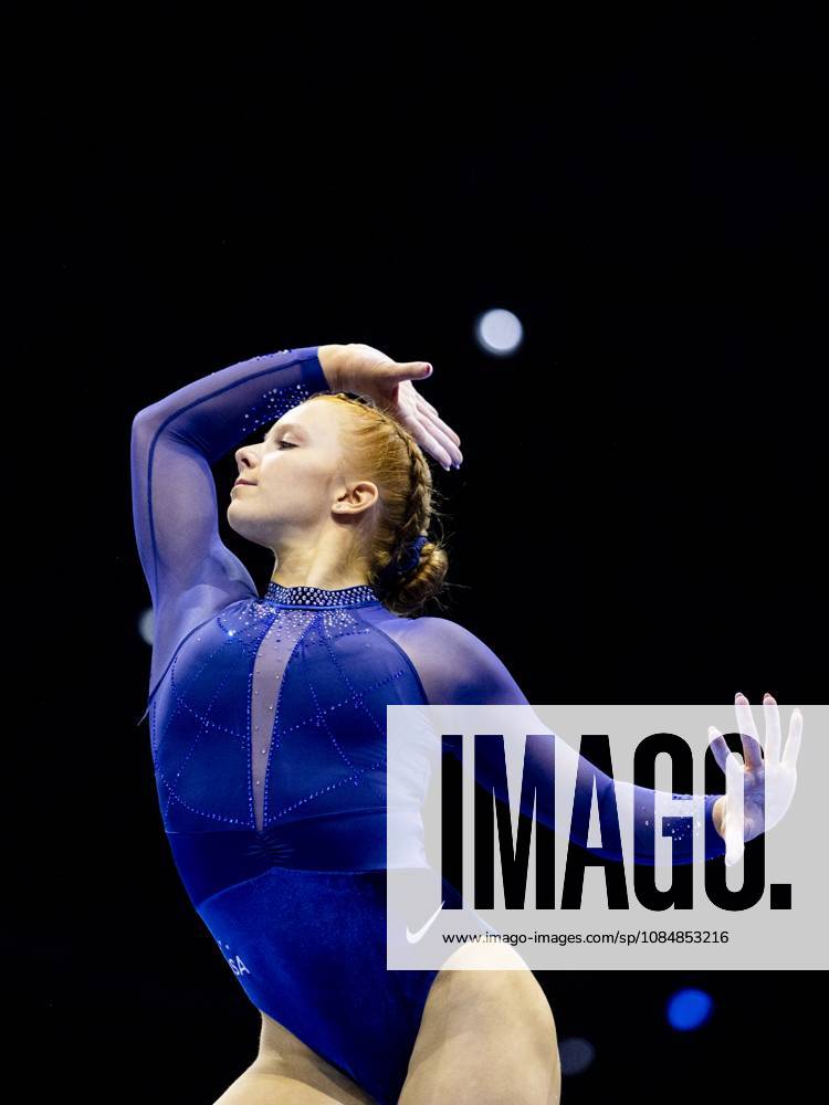 ROTTERDAM - Dulcy Taylor (USA) during the team final at the World Gymnastics Championships in Rotterdam Ahoy. IRIS VAN DEN BROEK ANP ANPxSportx IVx 573186016 originalFilename: 573186016