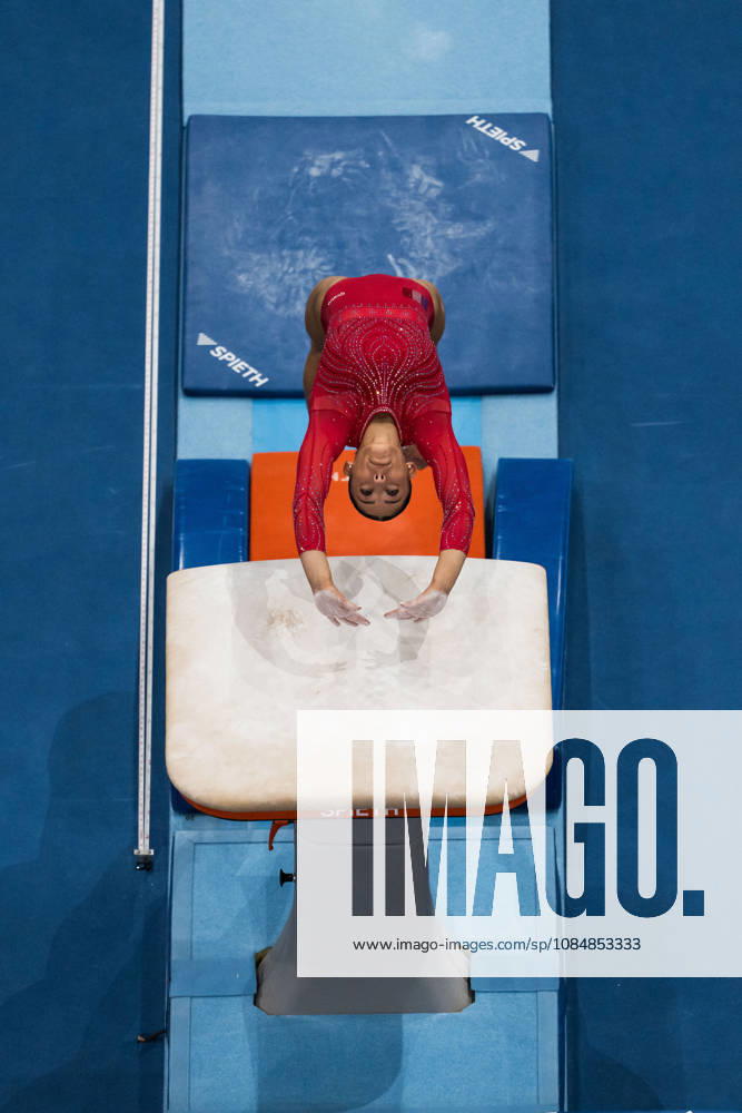 2026 Artistic Gymnastics World Championships, Day 5, Women’s Team Final, October 21, 2026: Maiana Prat of France competes in the vault during the women’s team final on day five of the 2026 Artistic Gymnastics World Championships on October 21, 2026 in Rotterdam. Photo: Joel Marklund, BILDBYRÅN. Code: JM JM0863 bbeng artistic gymnastics gymnastics world championships team final women s team final France