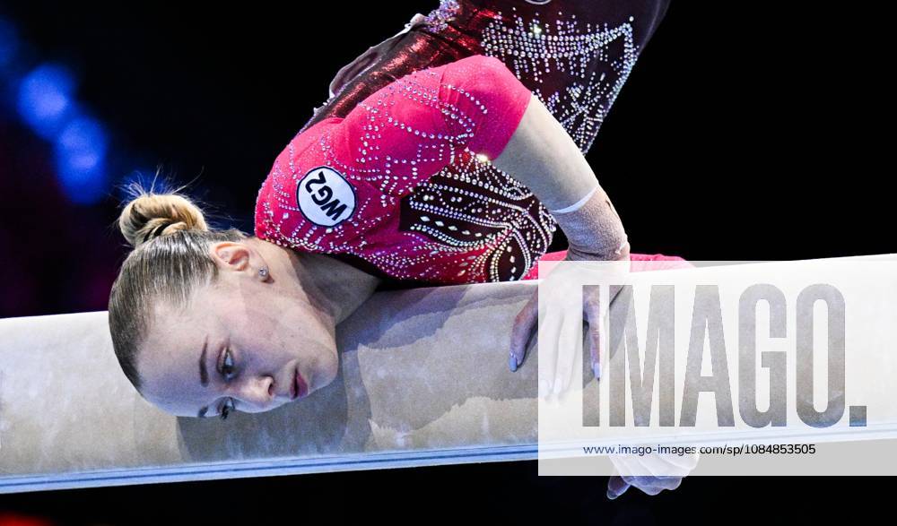 Netherlands Artistic Gymnastics World Championships 9270130 21.10.2026 Alena Glotova of Team World Gymnastics Neutral Athletes 2 competes on the balance beam during the women s team final at the 2026 World Artistic Gymnastics Championships in Rotterdam, the Netherlands. Alexey Filippov Sputnik Rotterdam Netherlands