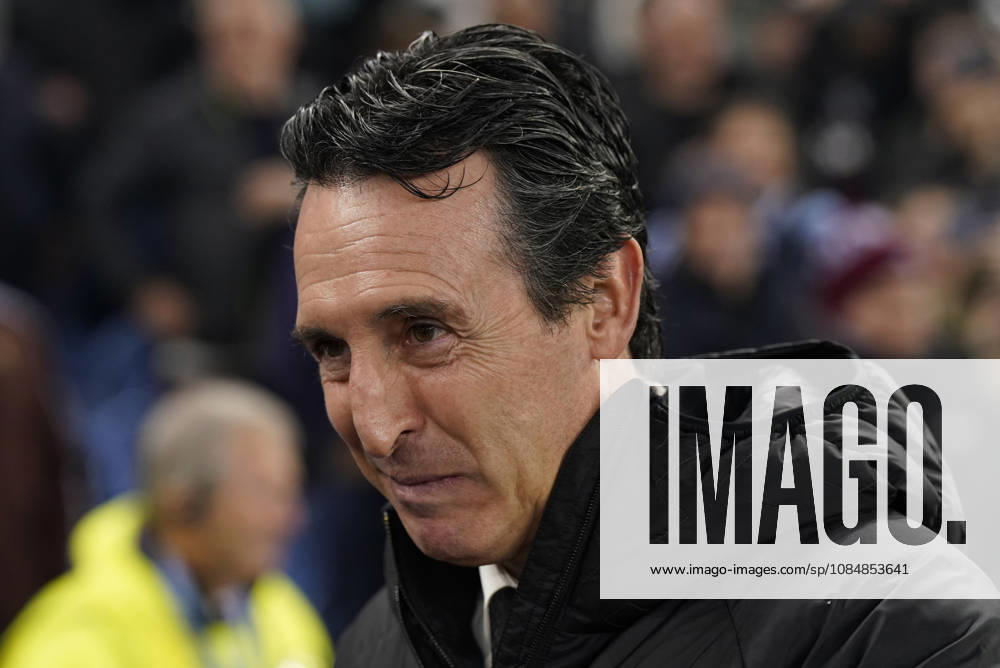 Birmingham, England, 21st October 2026. Unai Emery head coach of Aston Villa during the Aston Villa vs Viking FK UEFA Champions League match at Villa Park, Birmingham. Picture credit should read: Andrew Yates Sportimage . SPI_010_AY_Villa_Viking SPI-5091-0010