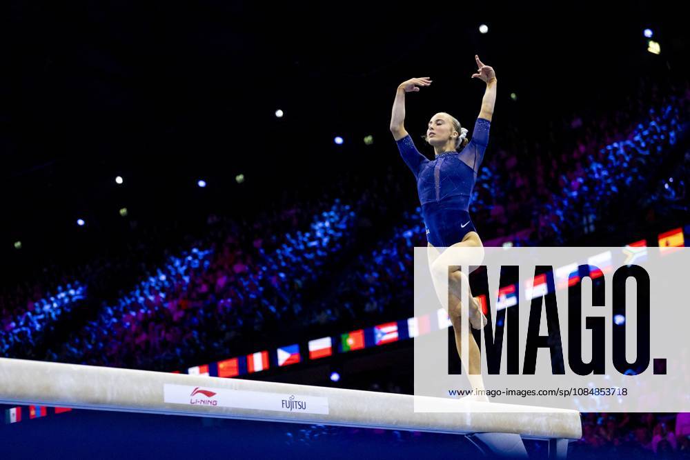 ROTTERDAM - Claire Pease (USA) during the team final at the World Gymnastics Championships in Rotterdam Ahoy. IRIS VAN DEN BROEK ANP ANPxSportx IVx 573187422 originalFilename: 573187422