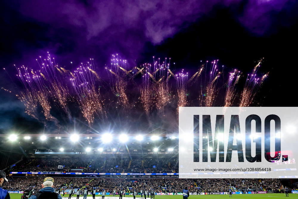 Aston Villa v Viking FK, Champions League Fireworks before the Champions League match between Aston Villa and Viking FK at Villa Park, Birmingham, UK on 21 October 2026. Birmingham Villa Park West Midlands UK Editorial use only ,
