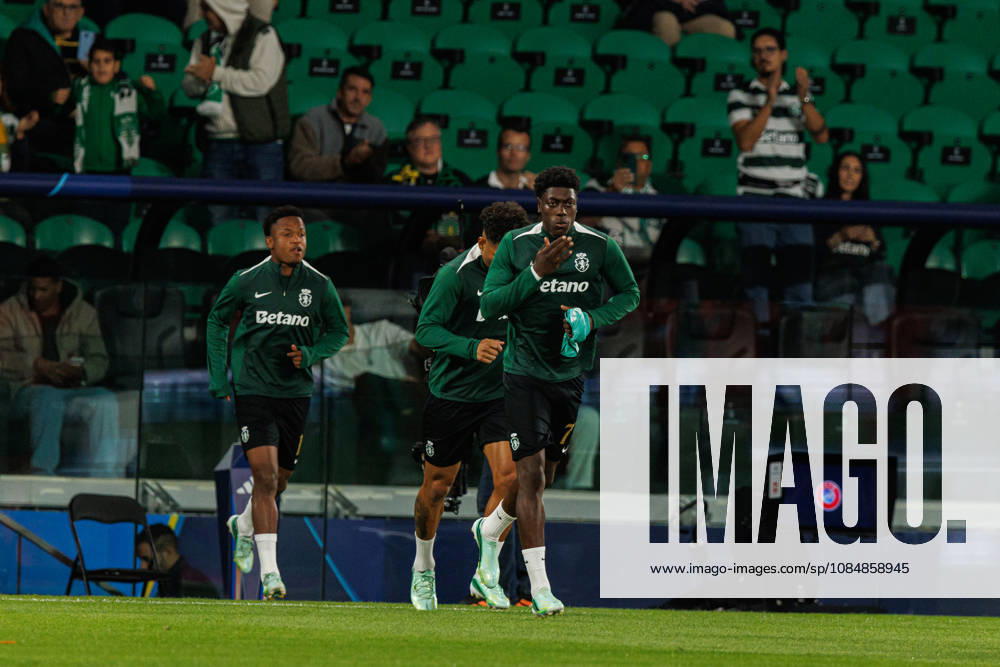 Issa Doumbia seen in football match between Sporting CP and LASK in UEFA Champions League 2026 27 at Estadio JosÃ Alvalade, Lisboa, Portugal (Luis Loureiro Ball Raw Images PT) Lisboa Estadio JosÃ Alvalade Portugal