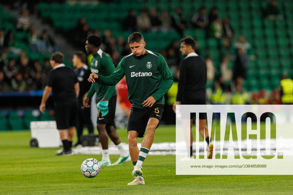 Sergi Altimira seen in football match between Sporting CP and LASK in UEFA Champions League 2026 27 at Estadio Josà Alvalade, Lisboa, Portugal (Luis Loureiro Ball Raw Images PT) Lisboa Estadio Josà Alvalade Portugal