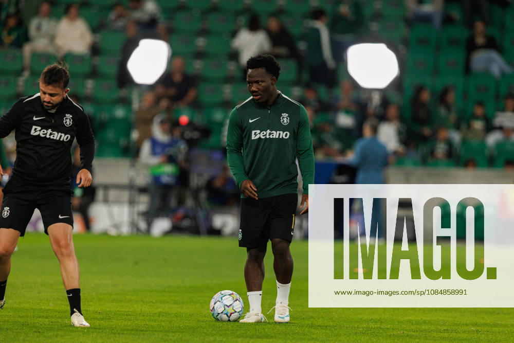 Nestory Irankunda seen in football match between Sporting CP and LASK in UEFA Champions League 2026 27 at Estadio Josà Alvalade, Lisboa, Portugal (Luis Loureiro Ball Raw Images PT) Lisboa Estadio Josà Alvalade Portugal