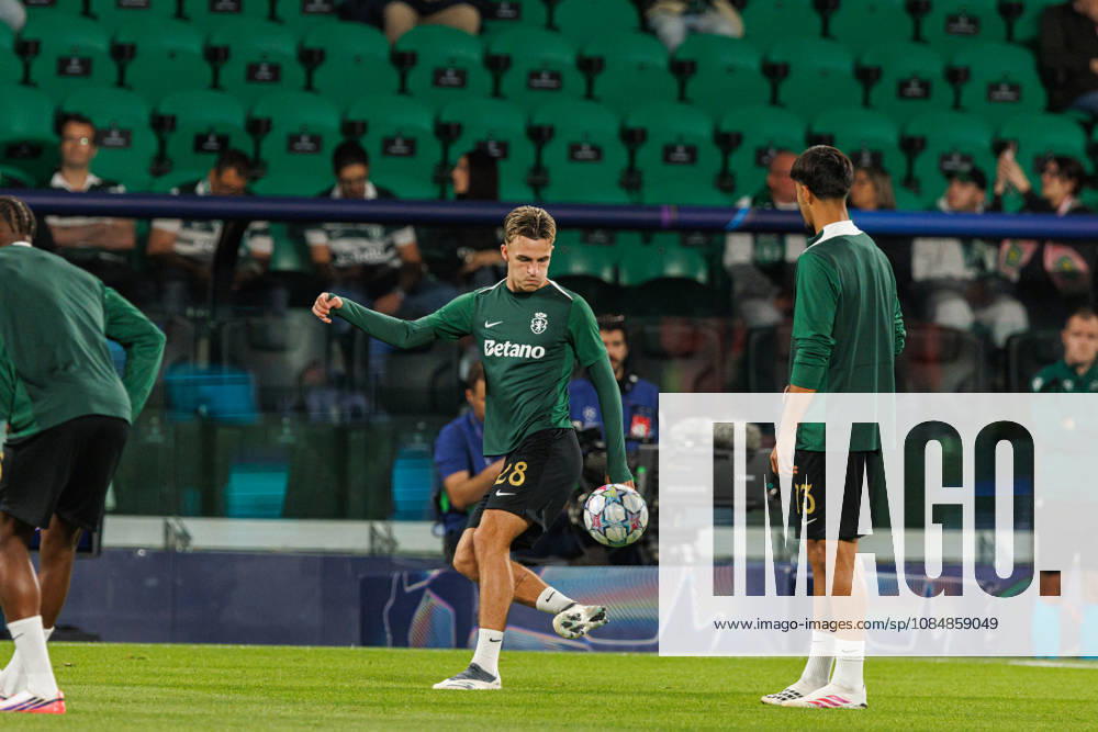 Jesse Derry seen in football match between Sporting CP and LASK in UEFA Champions League 2026 27 at Estadio JosÃ Alvalade, Lisboa, Portugal (Luis Loureiro Ball Raw Images PT) Lisboa Estadio JosÃ Alvalade Portugal