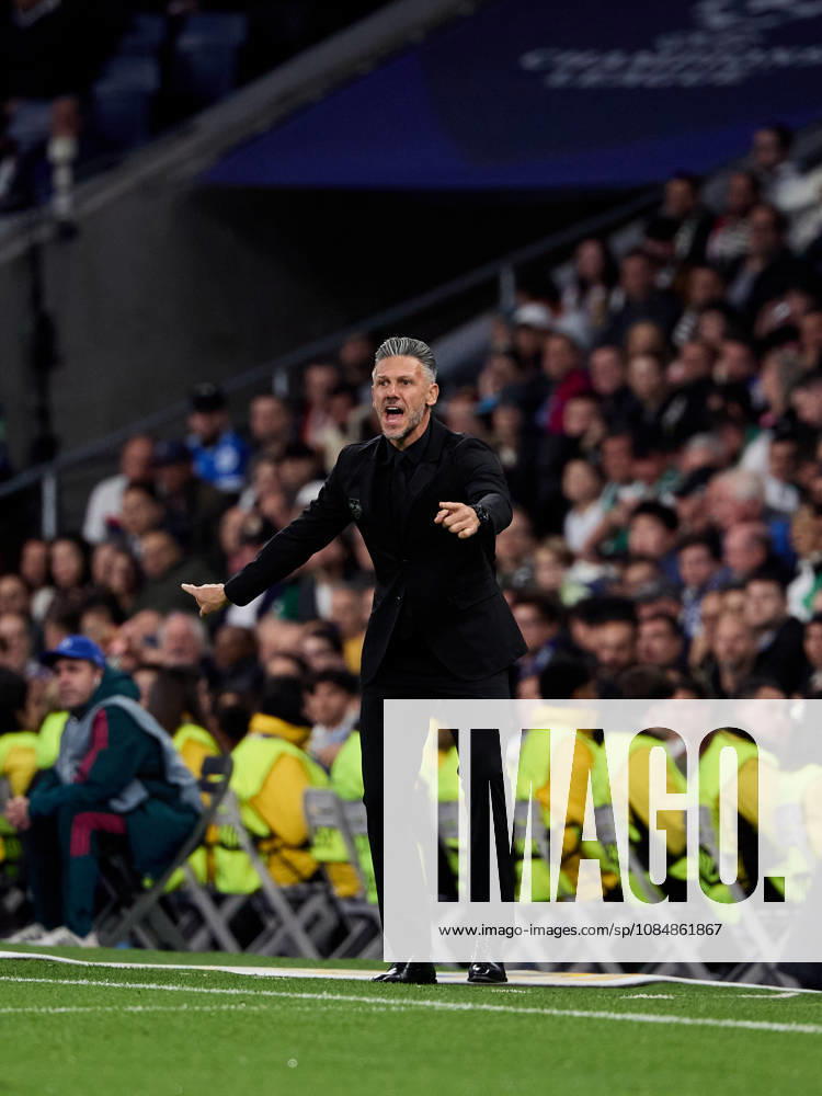 RB Leipzig head coach Martin Demichelis during UEFA Champions League football match between Real Madrid CF and RB Leipzig at Santiago Bernabeu Stadium in Madrid, Spain, October 21, 2026 Madrid Spain - ZUMAa206 20261021_zsp_a206_125