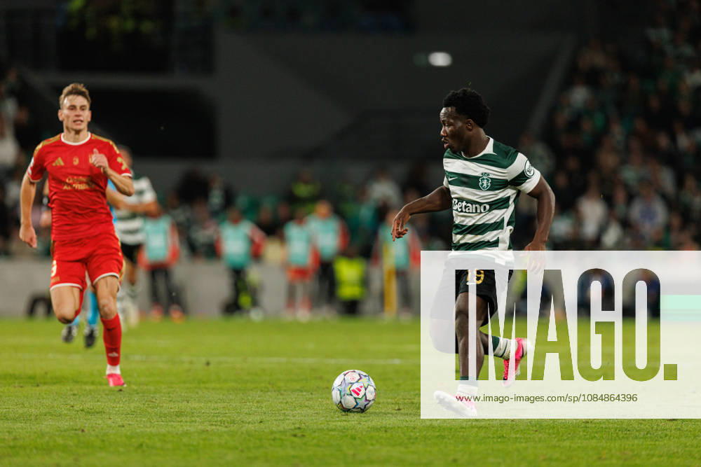 Nestory Irankunda seen in football match between Sporting CP and LASK in UEFA Champions League 2026 27 at Estadio JosÃ Alvalade, Lisboa, Portugal (Luis Loureiro Ball Raw Images PT) Lisboa Estadio JosÃ Alvalade Portugal