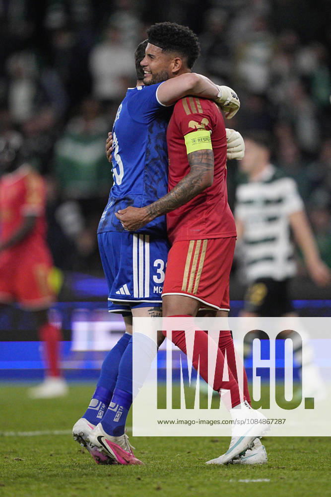 Lask players celebrate victory after the UEFA Champions League 2026 27 League Phase MD3 match between Sporting Club de Portugal and LASK at Estadio Jose Alvalade on October 21, 2026 in Lisbon, Portugal (Photo by Pedro Loureiro Sports Press Photo SPP)