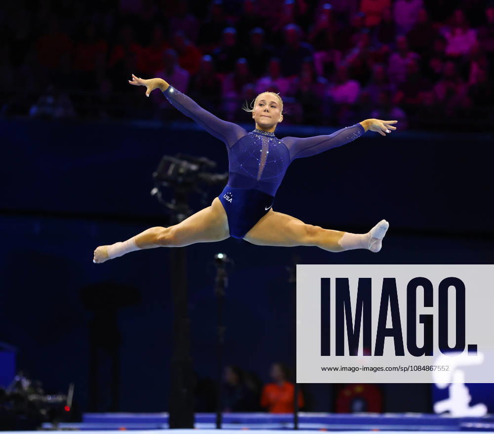 REESE ESPONDA of Team USA competes in the Floor Exercise during the Women s Team Final of the 54th Artistic Gymnastics World Championships at the Ahoy Arena in Rotterdam, Netherlands. Rotterdam Netherlands - ZUMAc179 20261021_zep_c179_010