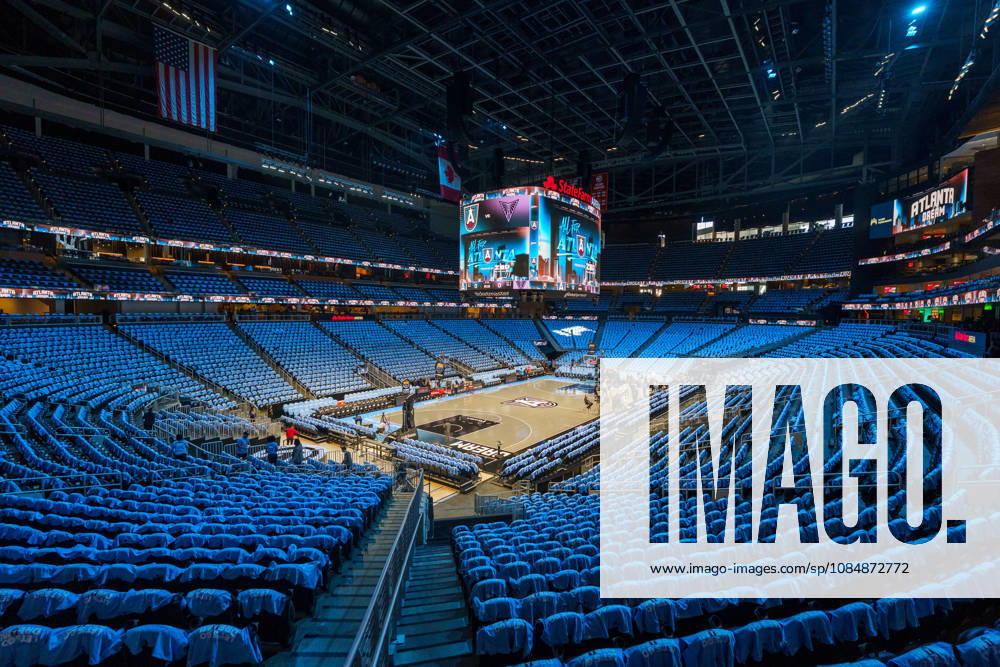 Golden State Valkyries v Atlanta Dream ATLANTA, GA - OCTOBER 21: A general view of State Farm Arena empty before a game between Golden State Valkyries and Atlanta Dream at State Farm Arena on October 21, 2026 in Atlanta, Georgia. Atlanta State Farm Arena GA United States