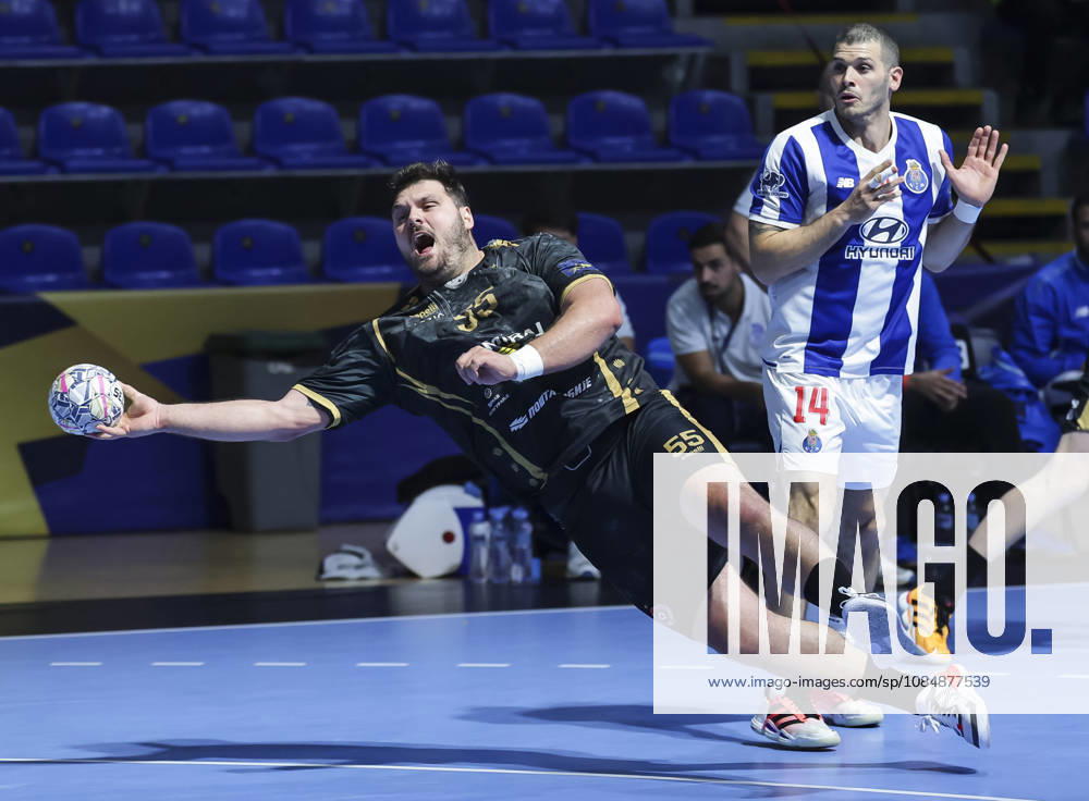 Partizan v Porto - EHF Champions League Tobias Wagner of Partizan in action during the EHF Champions League Season 2026 2027 Group Phase match between RK Partizan v FPorto at Aleksandar Nikolic Hall on October 21, 2026 in Belgrade, Serbia. Belgrade Serbia