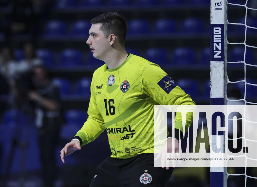 Partizan v Porto - EHF Champions League Andrej Trnavac of Partizan during the EHF Champions League Season 2026 2027 Group Phase match between RK Partizan v FPorto at Aleksandar Nikolic Hall on October 21, 2026 in Belgrade, Serbia. Belgrade Serbia