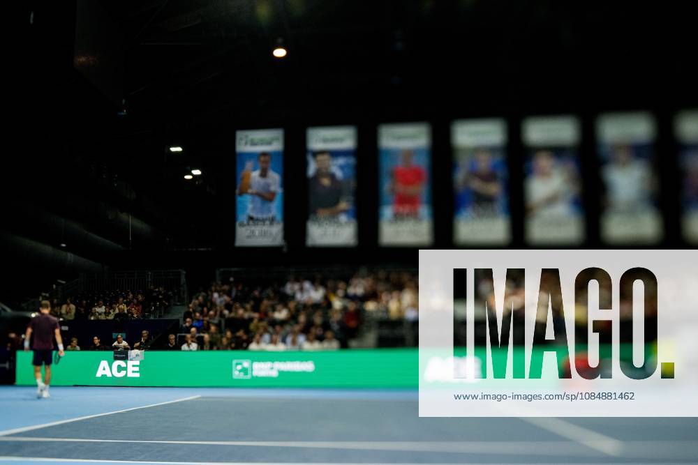 Jiri Lehecka of the Czech Republic pictured in action during the European Open ATP, Tennis Herren tennis tournament in Brussels, on Thursday 22 October. This year s edition of the tournament is taking place from 17 to 25 October JASPERxJACOBS x190644549x