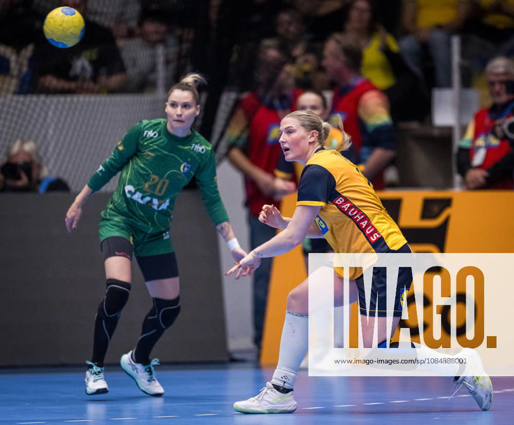Handball, Women, International Friendly, Sweden vs. Brazil, October 22, 2022: Nina Dano of Sweden during the international friendly handball match between Sweden and Brazil on October 22, 2026 in Alingsas. Photo by Christoffer Borg Mattisson, BILDBYRÅN COP 261 CB0565 handball, Swedish national handball team, Sweden, Brazil, women s national team, BBeng