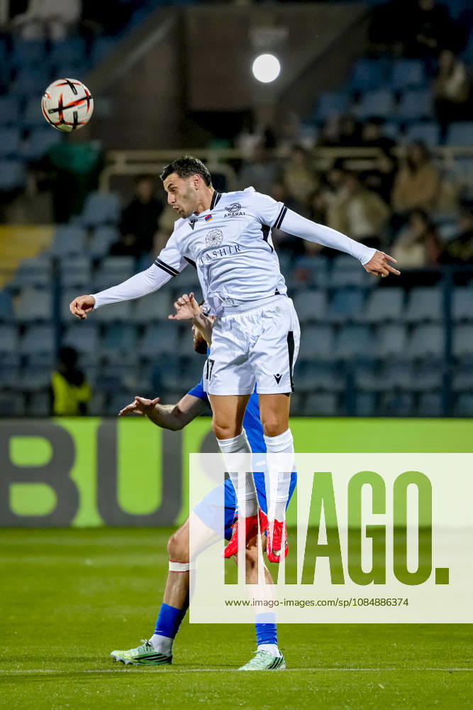 Yerevan FC Ararat Armenia midfielder Maxence Carlier during the UEFA Europa League match between FC Ararat Armenia and AZ at Vazgen Sargsyan Republican Stadium on October 22, 2026, in Yerevan, Armenia. ED VAN DE POL EYE4IMAGES DeFodi Images