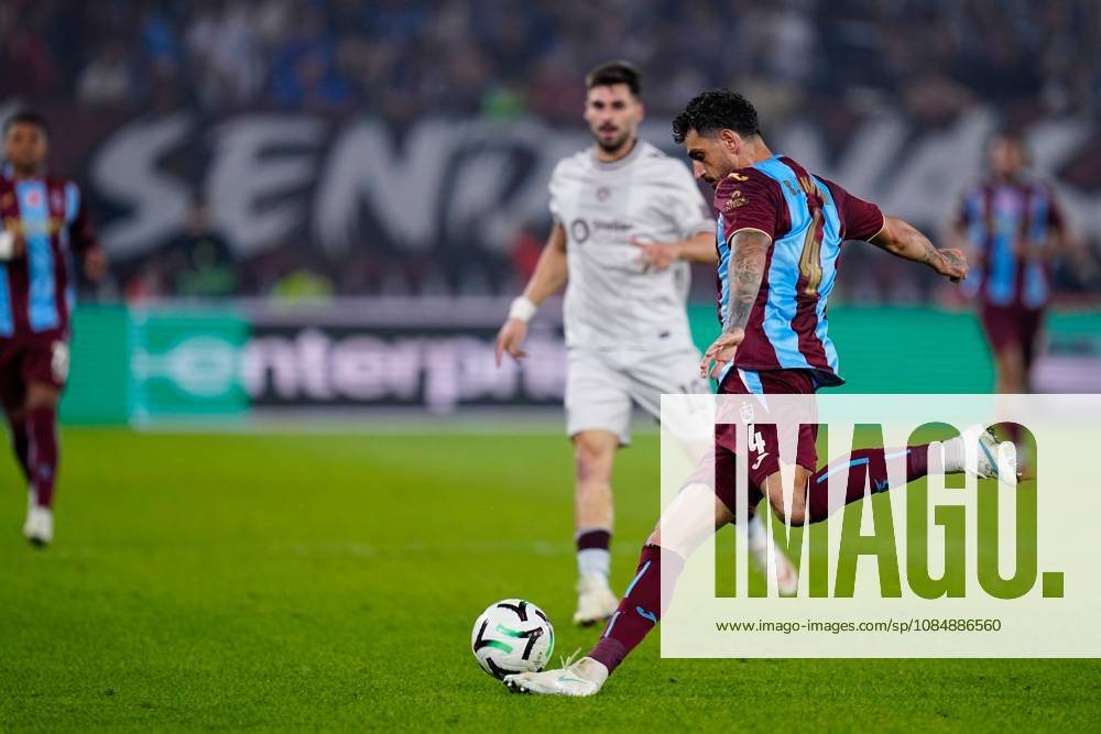 Samet Akaydin of Trabzonspor in action. Trabzonspor v Heart of Midlothian, UEFA Conference League, Football, Papara Park, Trabzon, Turkey - 22 Oct 2026Trabzon Papara Park Turkey
