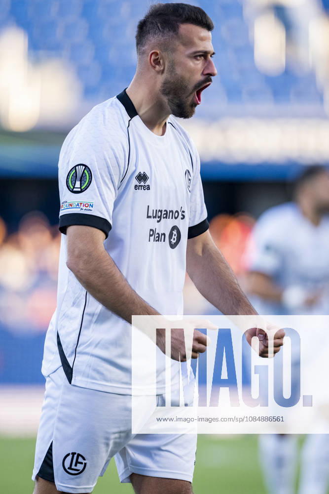 Getafe CF v FC Lugano - UEFA Conference League 2026 27 League Phase MD2 GETAFE, SPAIN - OCTOBER 22: Albian Ajeti of FC Lugano celebrates his goal during the UEFA Conference League 2026 27 League Phase MD2 match between Getafe CF and FC Lugano at Estadio Coliseum on October 22, 2026 in Getafe, Spain. Madrid Estadio Coliseum Madrid Spain