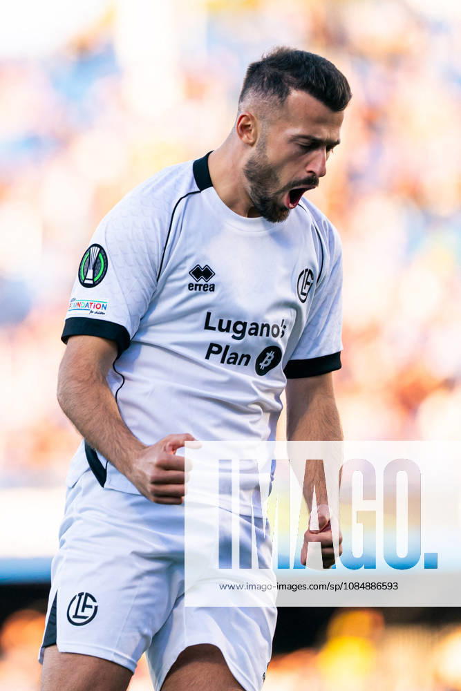 SOCCER - UEFA Conference League - Getafe CF vs. Lugano Photo by IPA ABACAPRESS.COM90038350 - MADRID, SPAIN - OCTOBER 21: Albian Ajeti of FC Lugano celebrates a goal during the UEFA Champions League 2026 27 Group Stage Matchday 3 match between Real Madrid CF and RB Leipzig at Santiago Bernabéu Stadium on October 21, 2026, in Madrid, Spain. (Tomas Garrido TGB Photo during the Getafe CF vs. Lugano UEFA Conference League soccer match in Getafe, Spain, on October 22, 2026 Getafe Spain