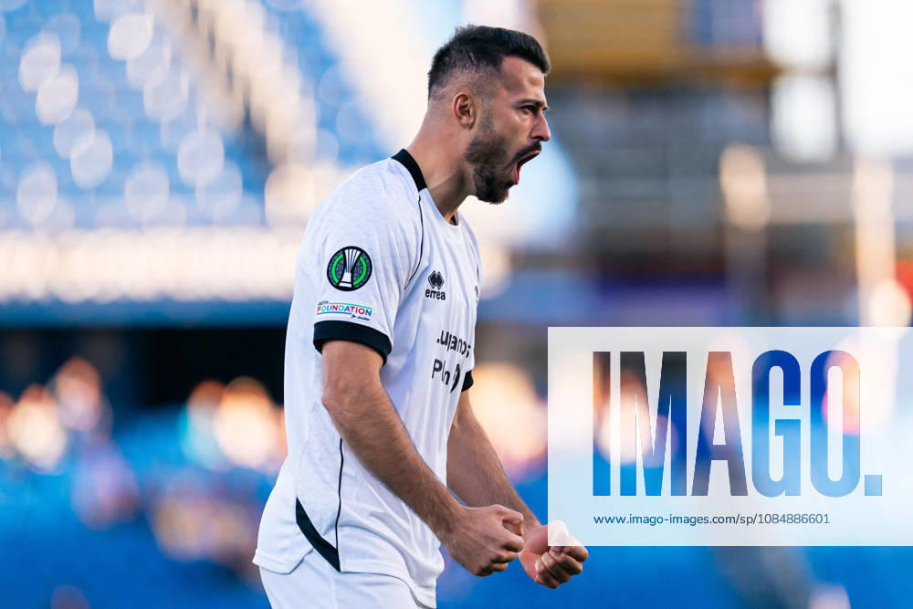 SOCCER - UEFA Conference League - Getafe CF vs. Lugano Photo by IPA ABACAPRESS.COM90038345 - MADRID, SPAIN - OCTOBER 21: Albian Ajeti of FC Lugano celebrates a goal during the UEFA Champions League 2026 27 Group Stage Matchday 3 match between Real Madrid CF and RB Leipzig at Santiago Bernabéu Stadium on October 21, 2026, in Madrid, Spain. (Tomas Garrido TGB Photo during the Getafe CF vs. Lugano UEFA Conference League soccer match in Getafe, Spain, on October 22, 2026 Getafe Spain