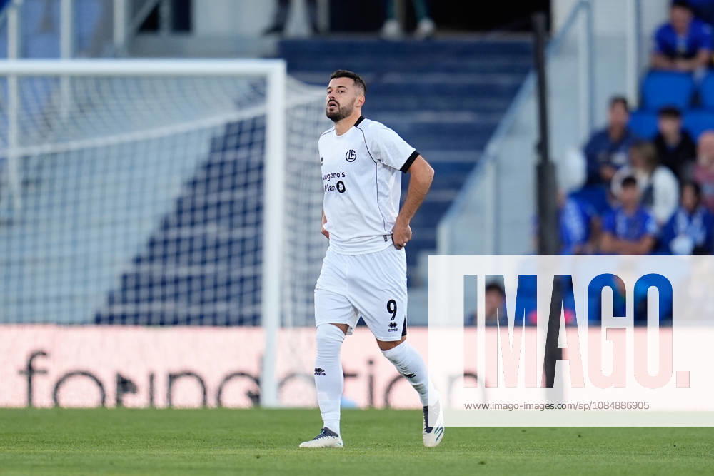 Albian Ajeti of FC Lugano celebrates after scoring his team s first goal during the UEFA Conference League 2026 27 League Phase MD2 football match between Getafe CF and FC Lugano at Coliseum de Getafe stadium on October 22, 2026, in Getafe, Spain. Getafe Spain - ZUMAa181 20261022_zaa_a181_023