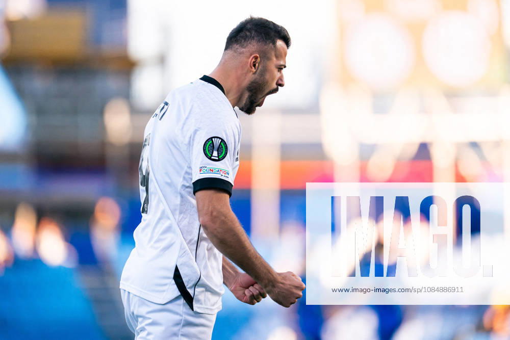 SOCCER - UEFA Conference League - Getafe CF vs. Lugano Photo by IPA ABACAPRESS.COM90038353 - MADRID, SPAIN - OCTOBER 21: Albian Ajeti of FC Lugano celebrates a goal during the UEFA Champions League 2026 27 Group Stage Matchday 3 match between Real Madrid CF and RB Leipzig at Santiago Bernabéu Stadium on October 21, 2026, in Madrid, Spain. (Tomas Garrido TGB Photo during the Getafe CF vs. Lugano UEFA Conference League soccer match in Getafe, Spain, on October 22, 2026 Getafe Spain