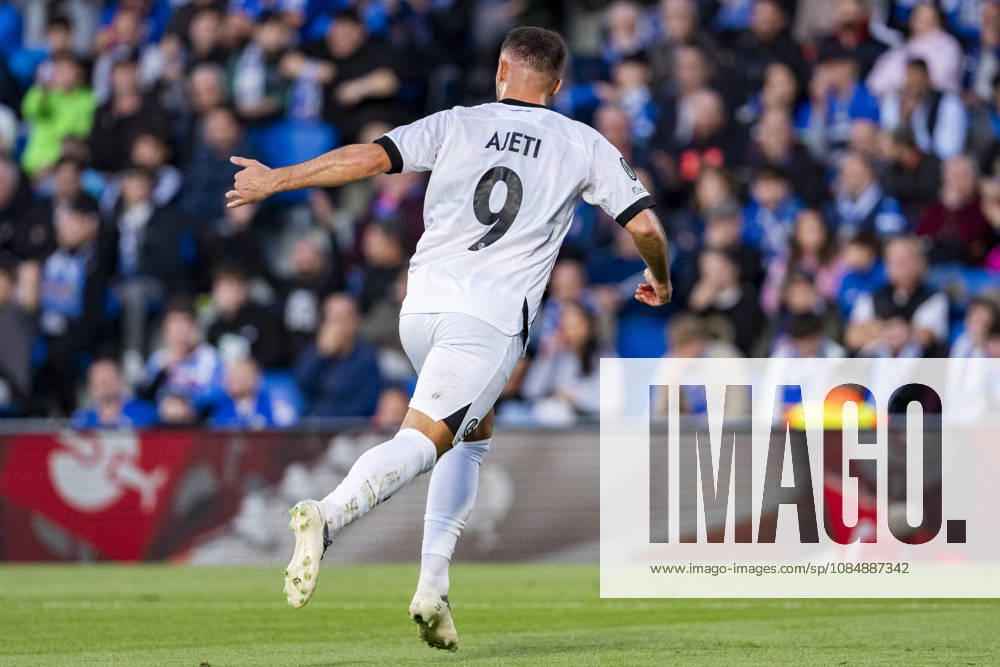 Getafe CF v FC Lugano - UEFA Conference League 2026 27 League Phase MD2 GETAFE, SPAIN - OCTOBER 22: Albian Ajeti of FC Lugano celebrates his goal during the UEFA Conference League 2026 27 League Phase MD2 match between Getafe CF and FC Lugano at Estadio Coliseum on October 22, 2026 in Getafe, Spain. Madrid Estadio Coliseum Madrid Spain