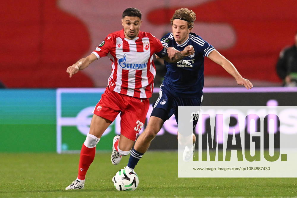 CRVENA ZVEZDA vs COPENHAGEN RADE KRUNIC vs HUNOR NEMETH football Crvena zvezda vs Copenhagen, UEFA Conference league match at Rajko Mitic stadium, Belgrade 22.10.2026 Foto: FOOTBALL, UEFA CONFERENCE LEAGUE, CRVENA ZVEZDA, RED STAR, COPENHAGEN Belgrade Rajko Mitic stadium Serbia