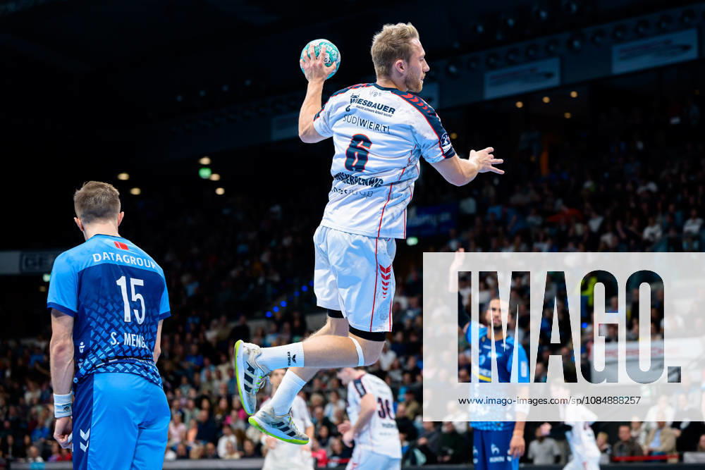 Stuttgart HBL 26 27 TVB Stuttgart SG BBM Bietigheim Lukas Wucherpfennig Bietigheim Stuttgart Porsche Arena Baden-Württemberg Germany
