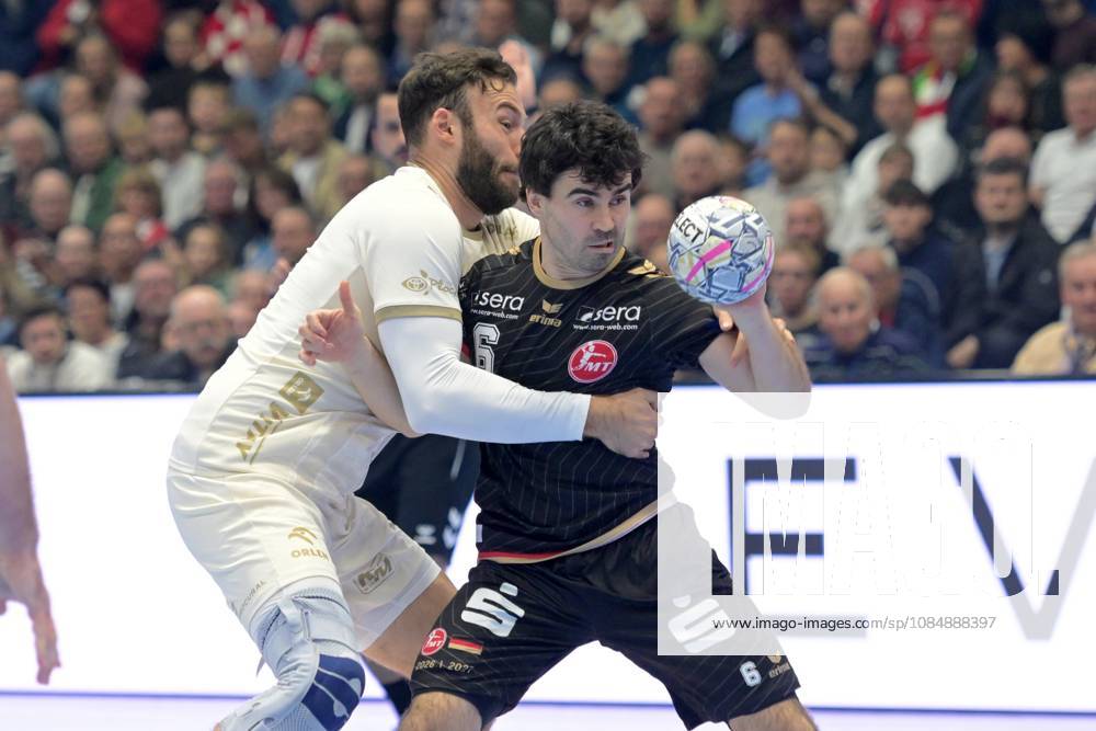 Erik Balenciaga, MT Melsungen 6, Zoltan Szita, Wisla Plock 21 L, GER, MT Melsungen vs. Orlen Wisla Plock (POL), Handball, Men s Champions League, Group Matches, 2026–2027 Season, October 22, 2026, GER, MT Melsungen vs. Orlen Wisla Plock, Men’s Champions League, Group Match, 2026–2027 Season, October 22, 2026, Kassel