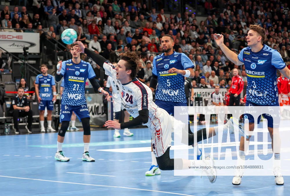 Germany, Stuttgart, Opel HBL, 2026–2027 Bundesliga, TVB Stuttgart vs. SG BBM Bietigheim, Maxim Orlov (BBM)