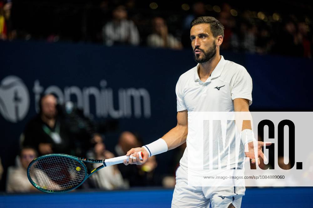 Damir Dzumhur of Bosnia and Herzegovina pictured in action during the European Open ATP, Tennis Herren tennis tournament in Brussels, on Thursday 22 October. This year s edition of the tournament is taking place from 17 to 25 October JASPERxJACOBS x190673497x