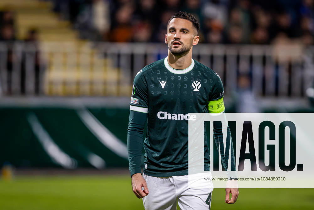 JABLONEC - BRIGHTON Nemanja Tekijaski of Jablonec during the matchday 2 of League phase round of UEFA Conference league football match between FK Jablonec and Brighton and Hove Albion at Stadion Strelnice. Jablonec nad Nisou, Czechia, October 22, 2026. Photo by Branislav Racko