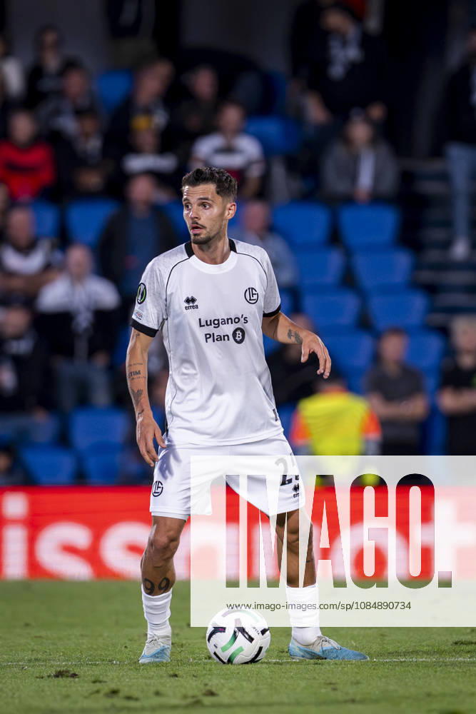 Getafe CF v FC Lugano - UEFA Conference League 2026 27 League Phase MD2 GETAFE, SPAIN - OCTOBER 22: Uran Bislimi of FC Lugano is in action with the ball during the UEFA Conference League 2026 27 League Phase MD2 match between Getafe CF and FC Lugano at Estadio Coliseum on October 22, 2026 in Getafe, Spain. Madrid Estadio Coliseum Madrid Spain