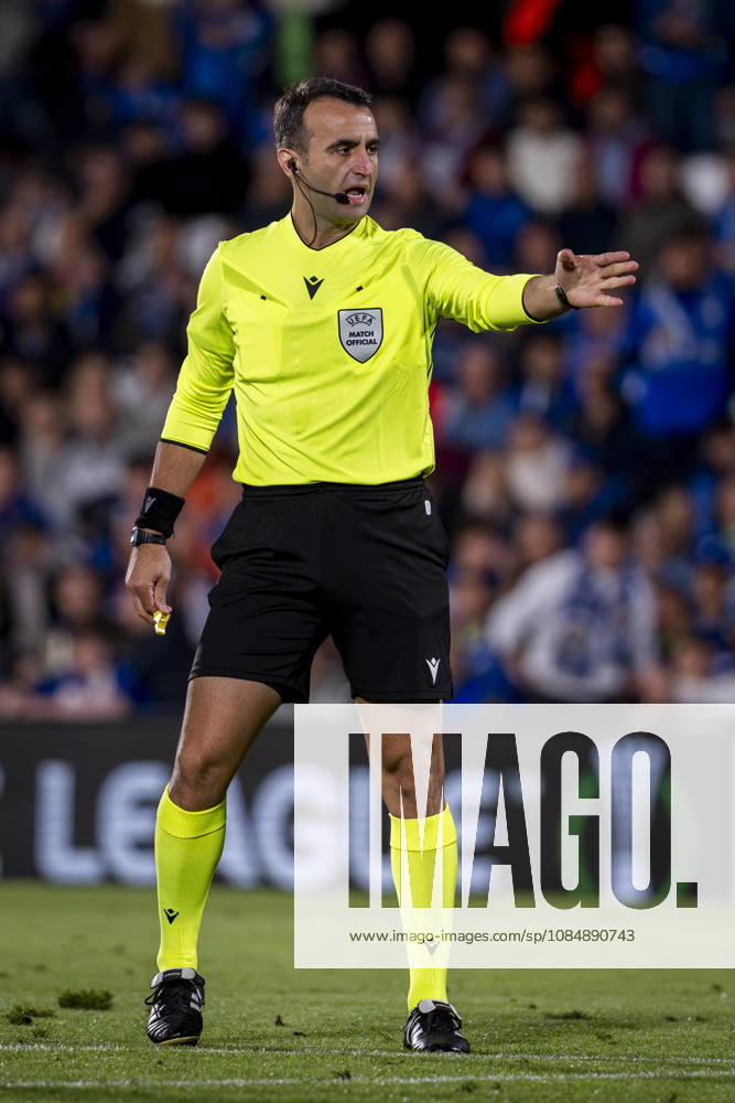 Getafe CF v FC Lugano - UEFA Conference League 2026 27 League Phase MD2 GETAFE, SPAIN - OCTOBER 22: Referee Atilla Karaoglan is seen during the UEFA Conference League 2026 27 League Phase MD2 match between Getafe CF and FC Lugano at Estadio Coliseum on October 22, 2026 in Getafe, Spain. Madrid Estadio Coliseum Madrid Spain