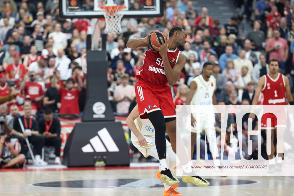 Austin Wiley, FC Bayern Basketball, No. 50 with the ball, GER, FC Bayern Basketball vs. Dubai Basketball, Basketball, EuroLeague, Matchday 7, 2026–2027 Season, October 22, 2026, GER, FC Bayern Basketball vs. Dubai Basketball, Basketball, EuroLeague, Matchday 7, 2026–2027 Season, October 22, 2026, Munich
