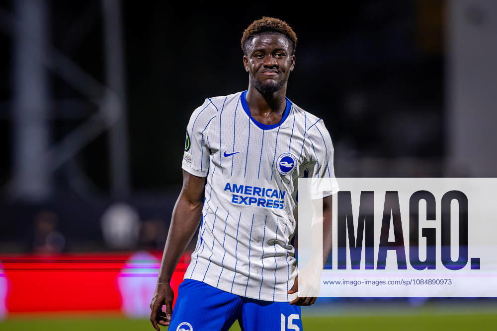 JABLONEC - BRIGHTON Ibrahim Osman of Brighton during the matchday 2 of League phase round of UEFA Conference league football match between FK Jablonec and Brighton and Hove Albion at Stadion Strelnice. Jablonec nad Nisou, Czechia, October 22, 2026. Photo by Branislav Racko