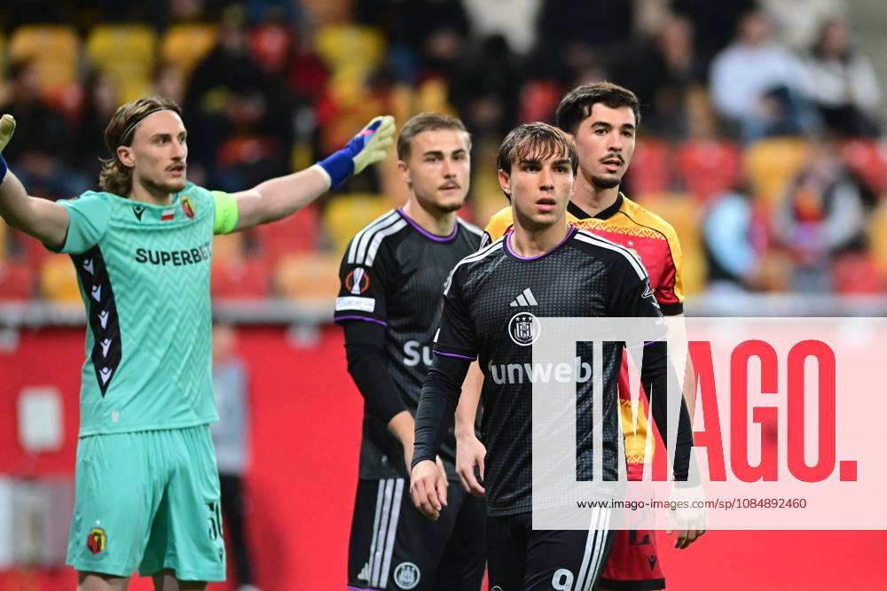 Anderlecht s Mihajlo Cvetkovic is pictured during a soccer game between Polish Jagiellonia Bialystok and Belgian RSC Anderlecht, Thursday 22 October 2026 in Bialystok, Poland, on day three of the UEFA Europa League league phase. MICHALxKOSC x190687255x