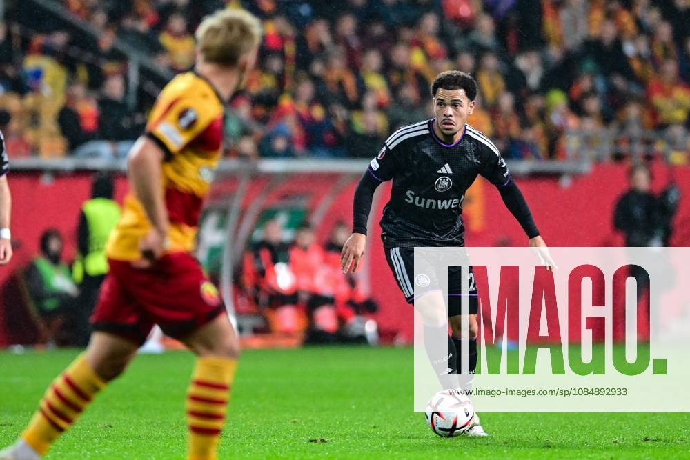 Anderlecht s Mario Stroeykens is pictured in action during a soccer game between Polish Jagiellonia Bialystok and Belgian RSC Anderlecht, Thursday 22 October 2026 in Bialystok, Poland, on day three of the UEFA Europa League league phase. MICHALxKOSC x190688001x