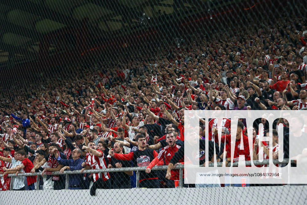 Olympiacos F.C. v AC Sparta Prague UEFA Europa League Olympiacos F.C. supporters during the UEFA Europa League match at Karaiskakis Stadium, Piraeus 22 10 2026 UK Newspapers OUT