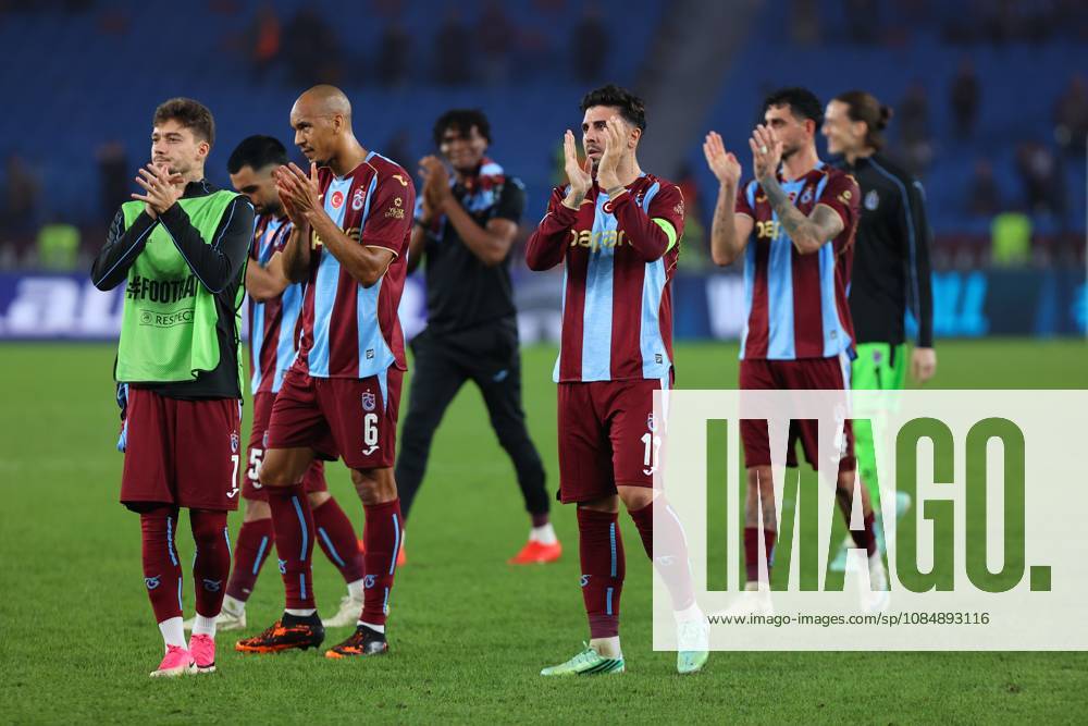 Trabzonspor v Hearts - UEFA Conference League TRABZON, TURKIYE - OCTOBER 22: Players of Trabzonspor celebrate the victory after UEFA Conference League week 2 football match between Trabzonspor and Hearts at Papara Park in Trabzon, Turkiye on October 22, 2026. Hasan Tascan Anadolu Trabzon Turkey. Editorial use only. Please get in touch for any other usage.
