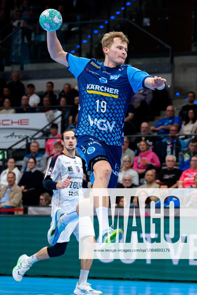 Stuttgart HBL 26 27 TVB Stuttgart SG BBM Bietigheim Linus Schmid Stuttgart Stuttgart Porsche Arena Baden-Württemberg Germany